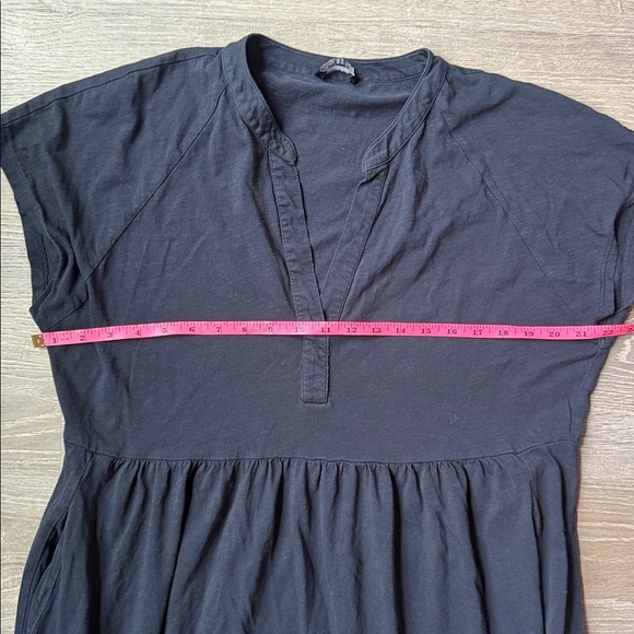 ME+EM Open Collar Tiered Maxi Dress in Navy 12 - Picture 10 of 13